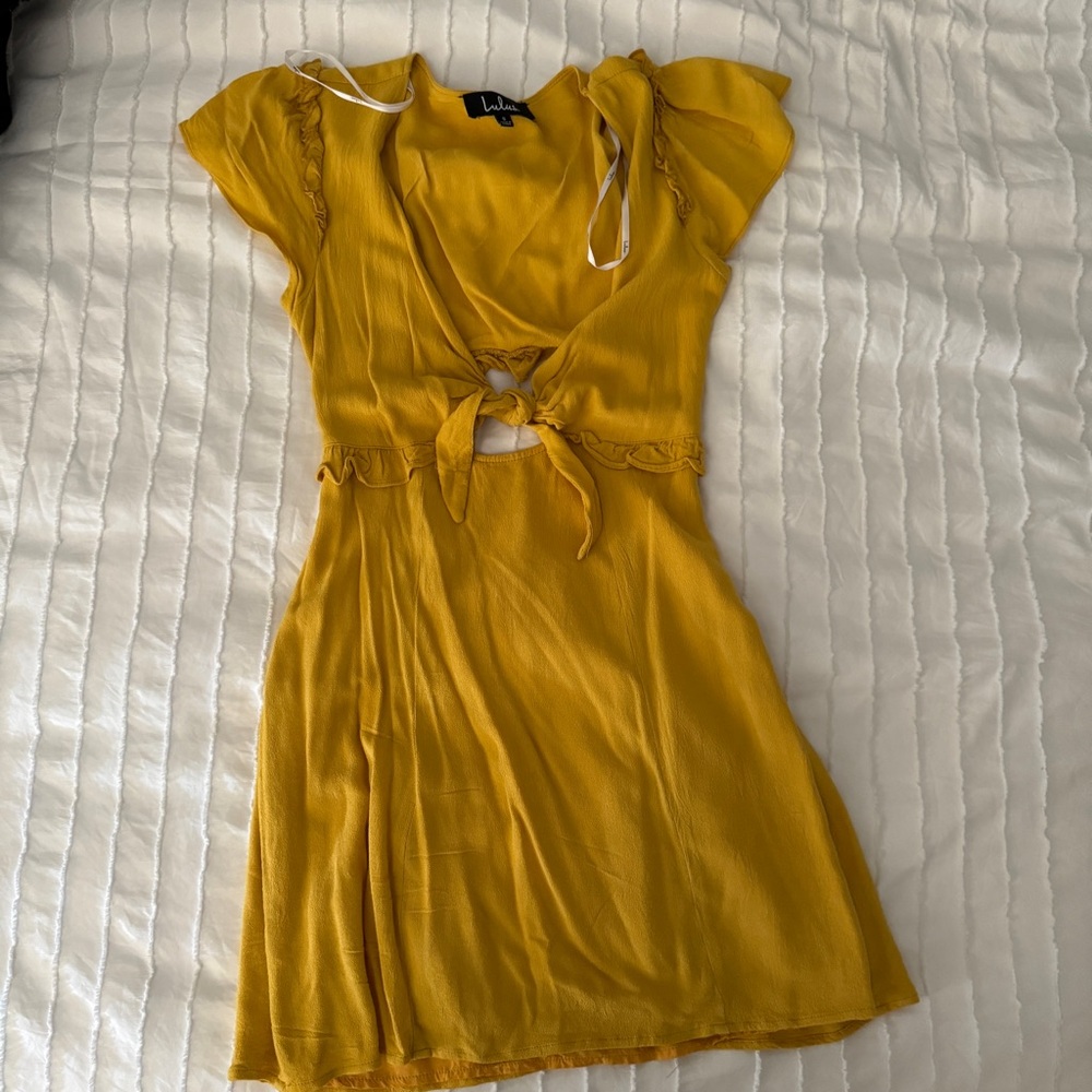 lulu’s front tie summer dress